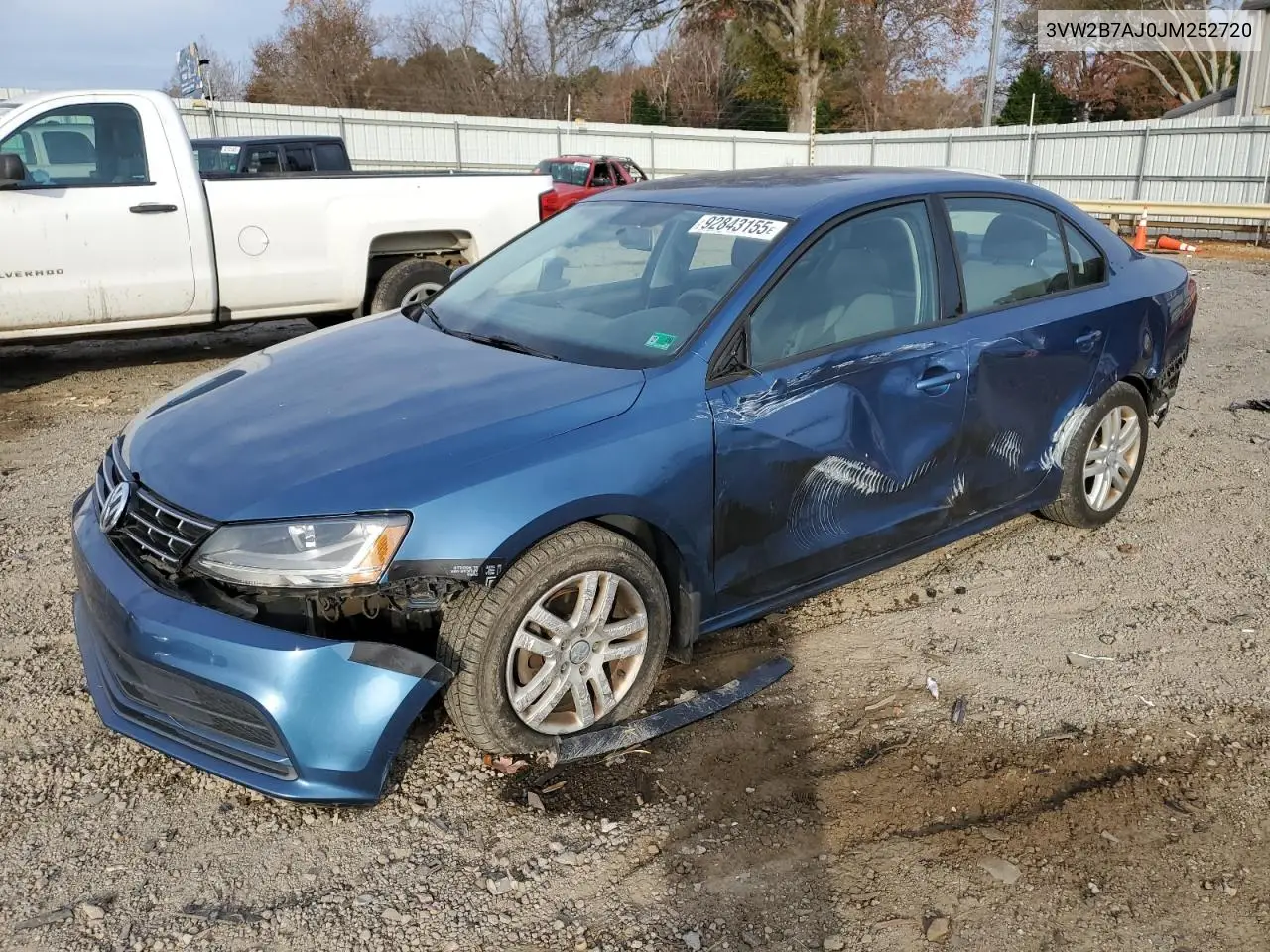 3VW2B7AJ0JM252720 2018 Volkswagen Jetta S