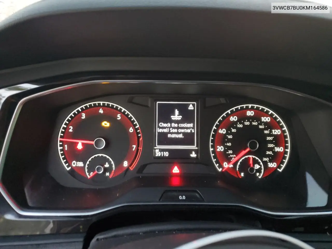 3VWCB7BU0KM164586 2019 Volkswagen Jetta S
