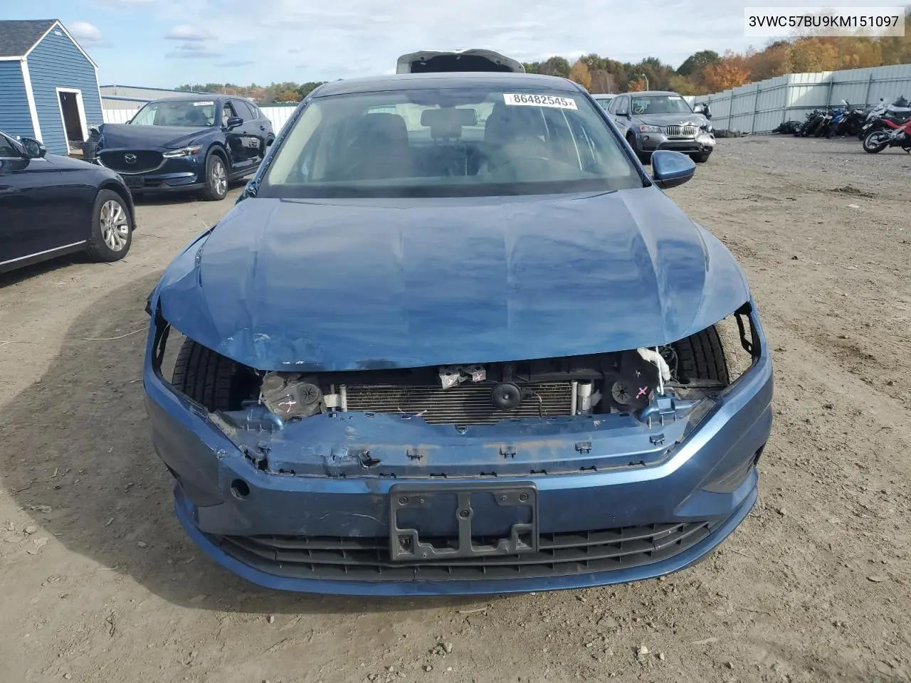 3VWC57BU9KM151097 2019 Volkswagen Jetta S