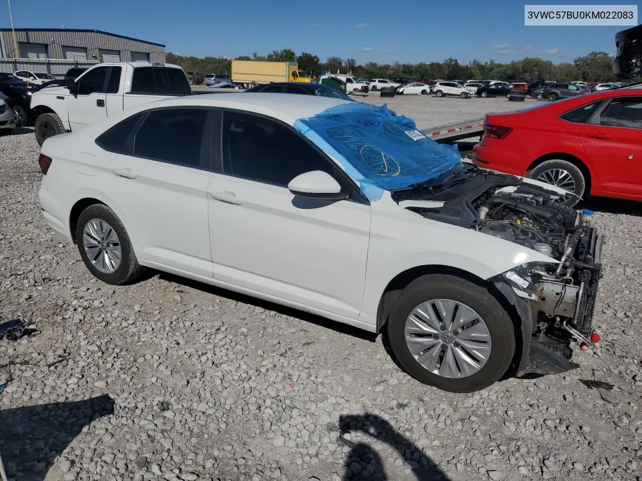 3VWC57BU0KM022083 2019 Volkswagen Jetta S