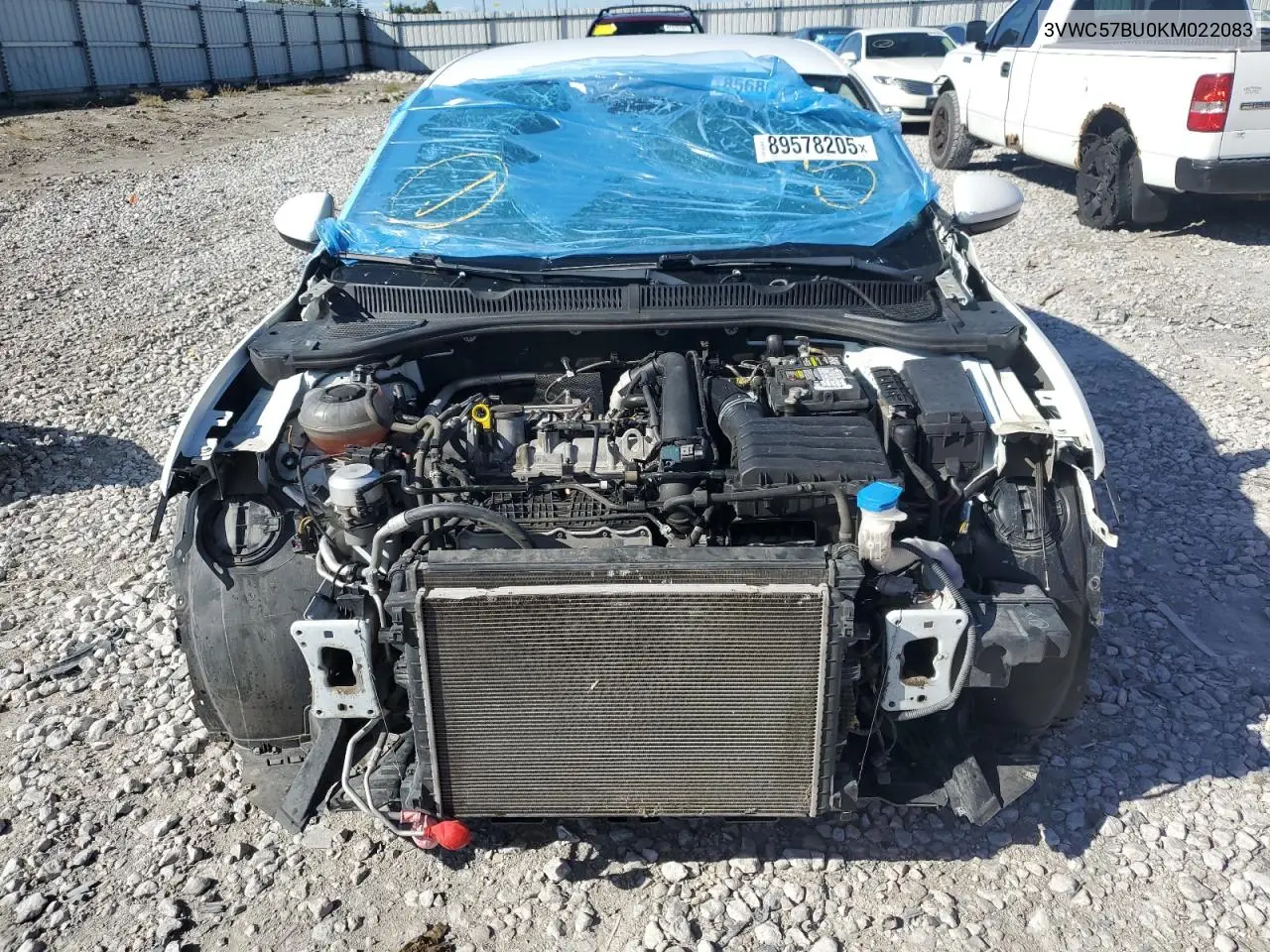 3VWC57BU0KM022083 2019 Volkswagen Jetta S