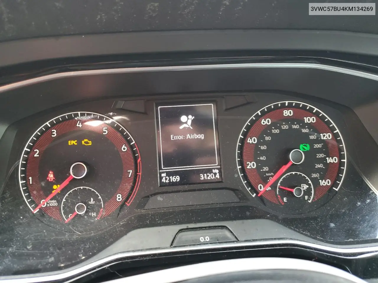 3VWC57BU4KM134269 2019 Volkswagen Jetta S