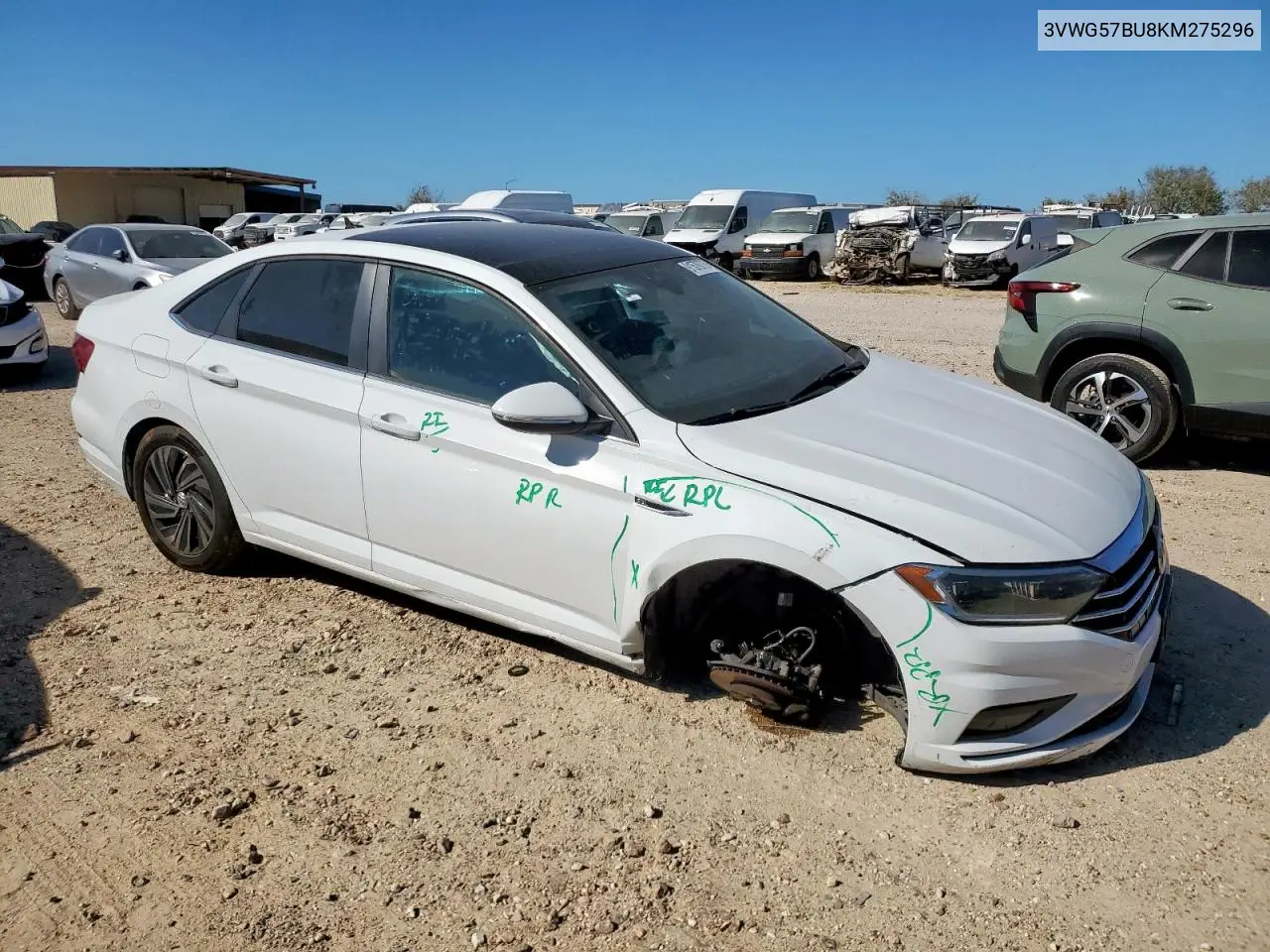 3VWG57BU8KM275296 2019 Volkswagen Jetta Sel Premium