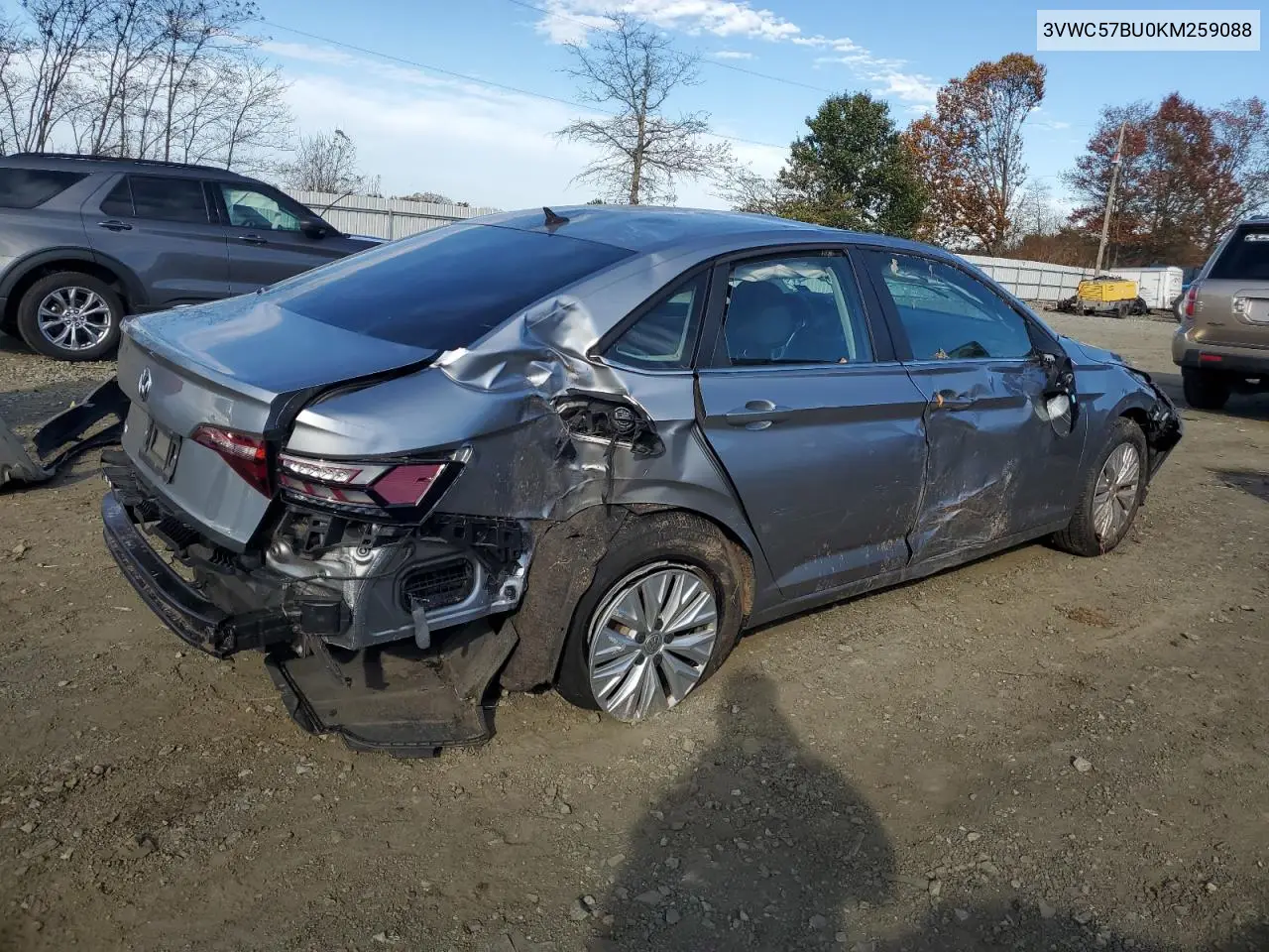 3VWC57BU0KM259088 2019 Volkswagen Jetta S