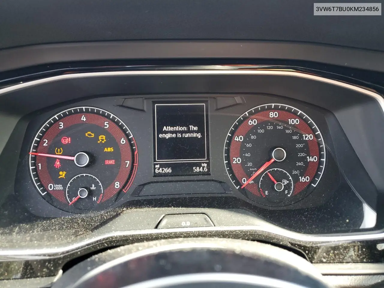 3VW6T7BU0KM234856 2019 Volkswagen Jetta Gli