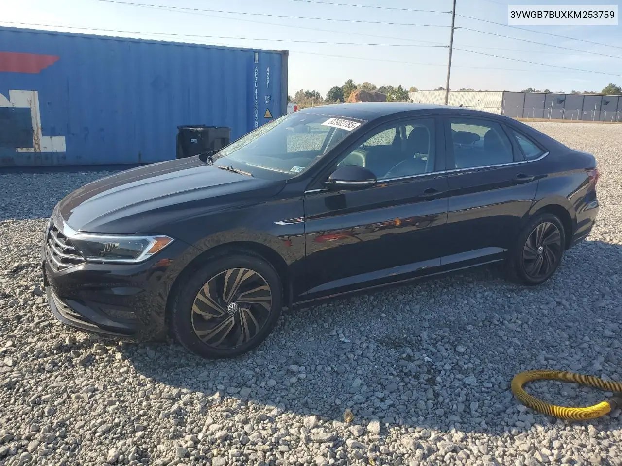3VWGB7BUXKM253759 2019 Volkswagen Jetta Sel Premium