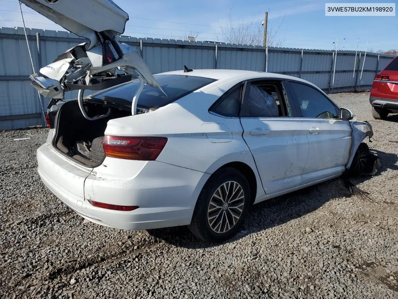 3VWE57BU2KM198920 2019 Volkswagen Jetta Sel