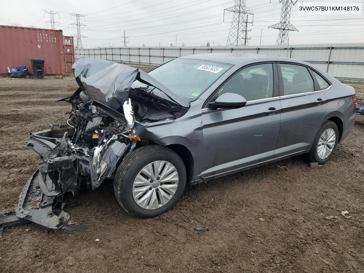 3VWC57BU1KM148176 2019 Volkswagen Jetta S
