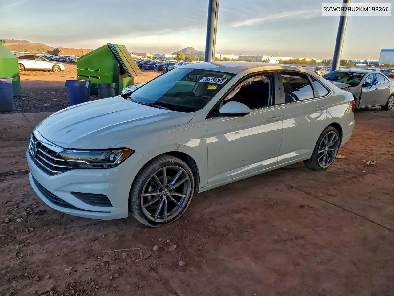 3VWCB7BU2KM198366 2019 Volkswagen Jetta S