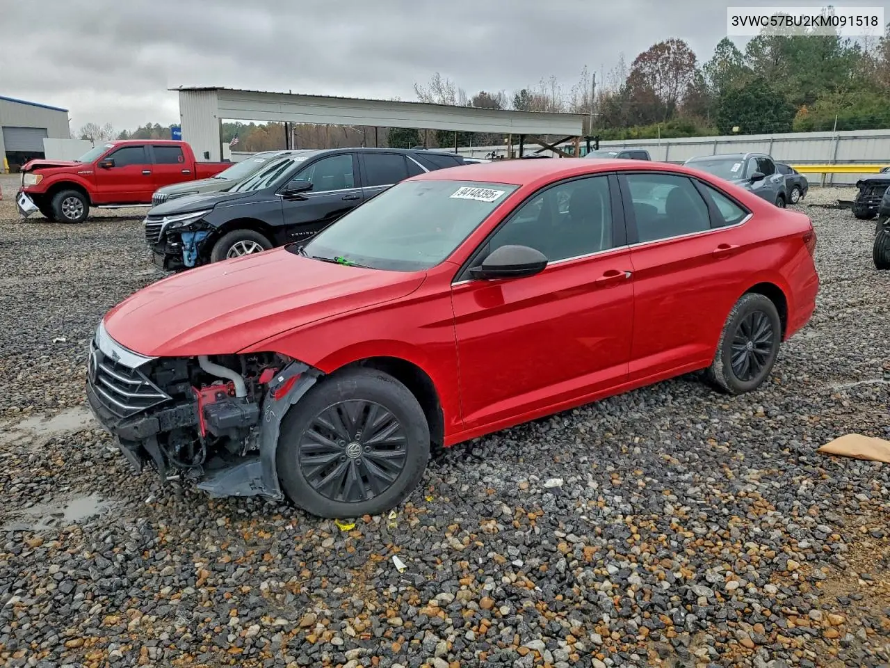 3VWC57BU2KM091518 2019 Volkswagen Jetta S