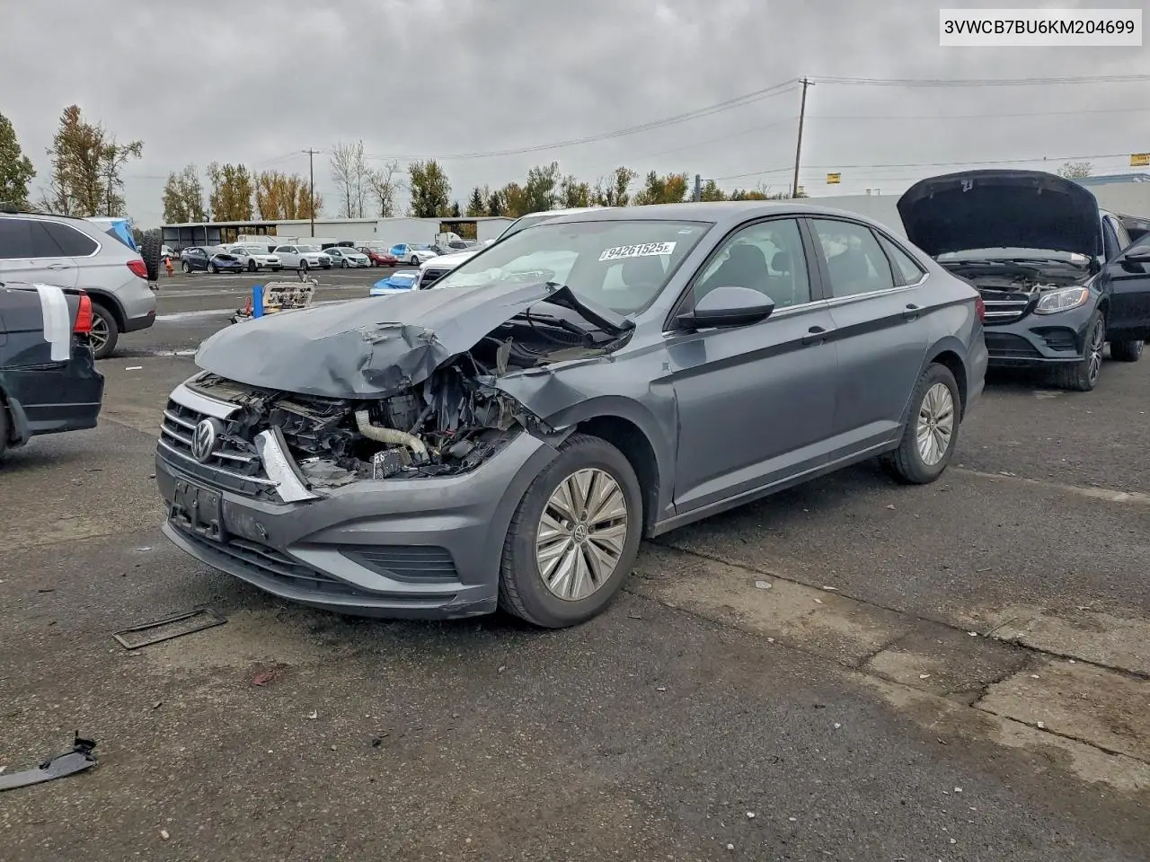 3VWCB7BU6KM204699 2019 Volkswagen Jetta S