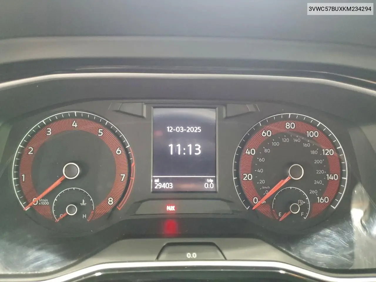 3VWC57BUXKM234294 2019 Volkswagen Jetta S