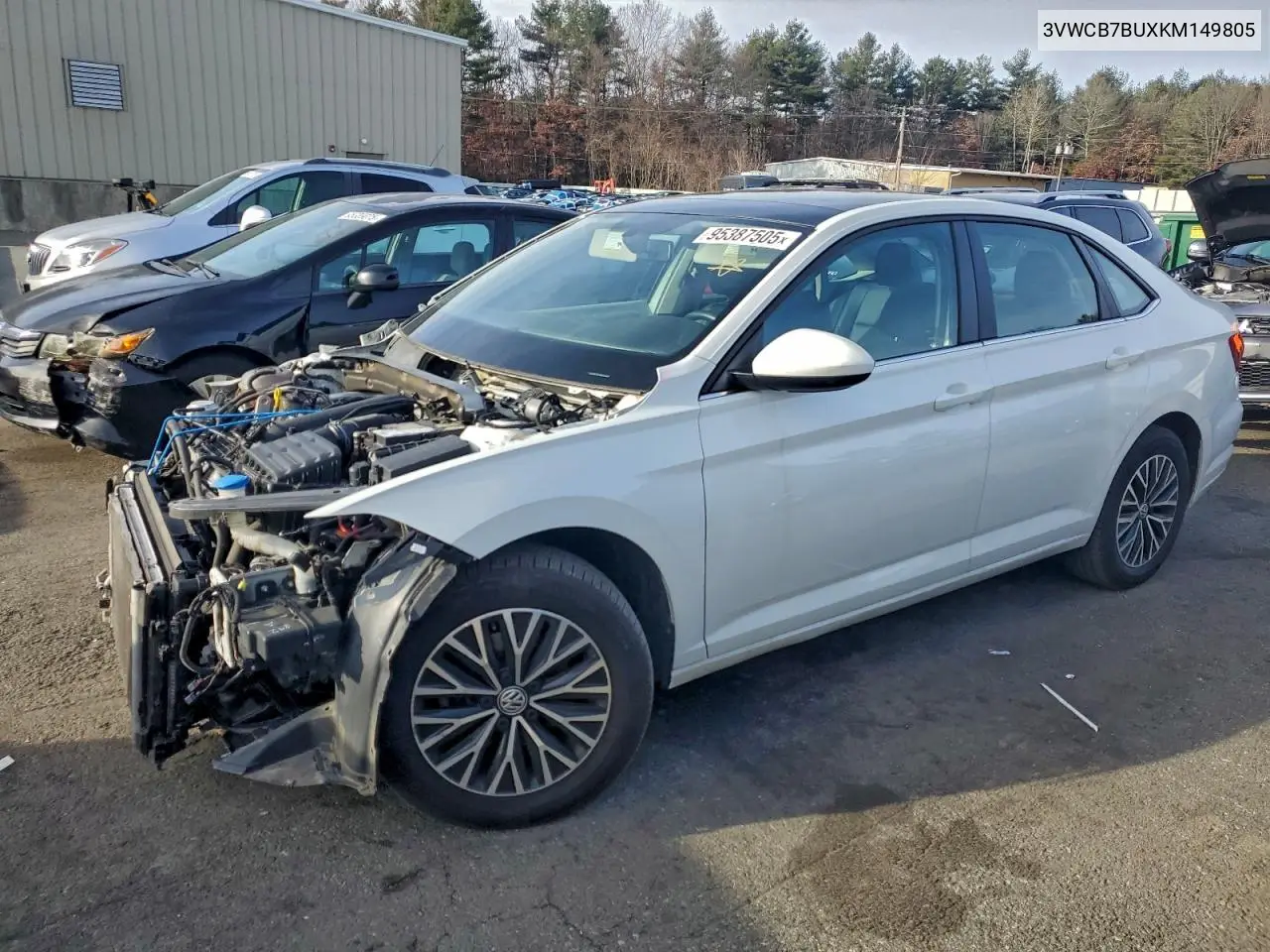 3VWCB7BUXKM149805 2019 Volkswagen Jetta S