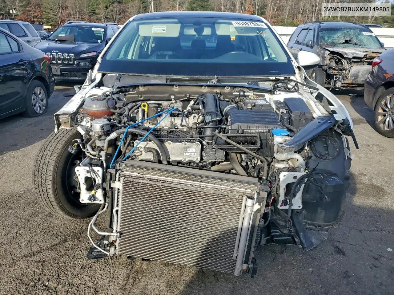 3VWCB7BUXKM149805 2019 Volkswagen Jetta S