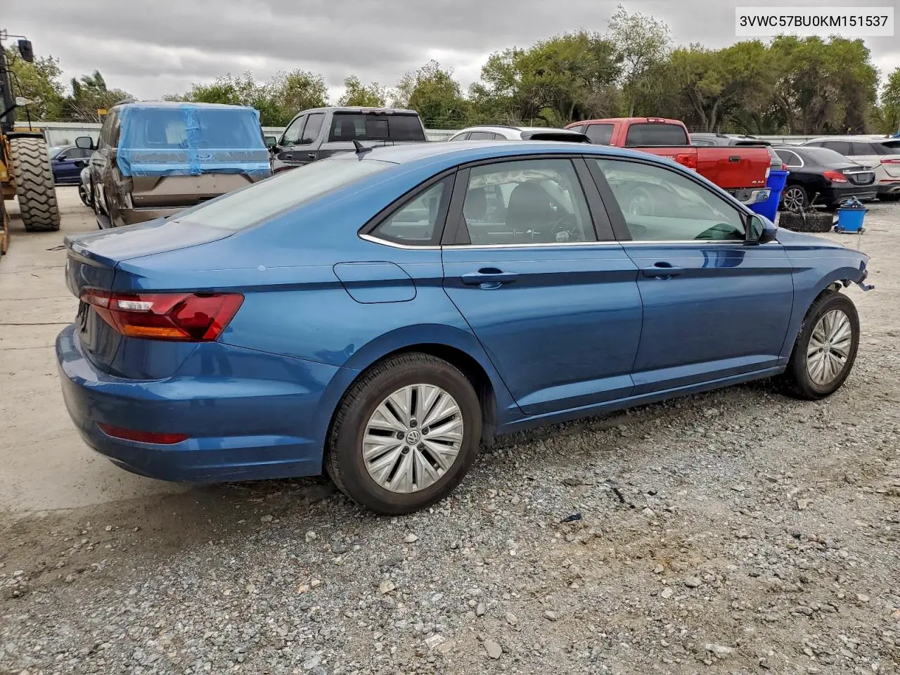 3VWC57BU0KM151537 2019 Volkswagen Jetta S