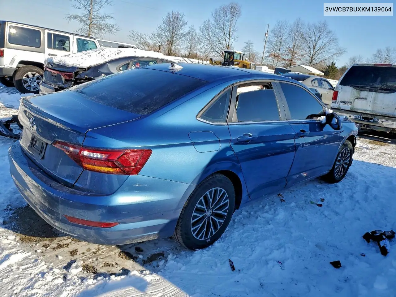 3VWCB7BUXKM139064 2019 Volkswagen Jetta S