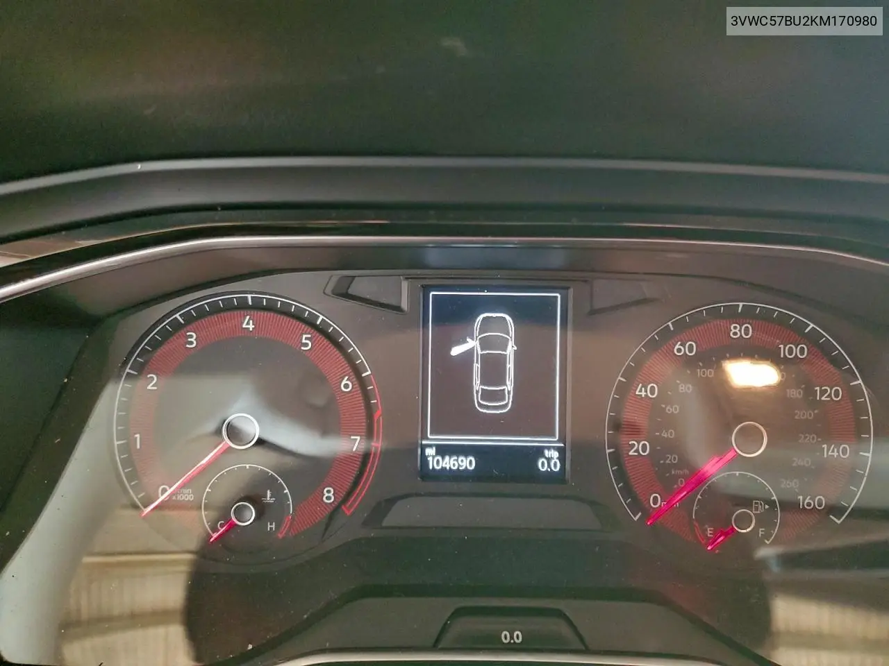 3VWC57BU2KM170980 2019 Volkswagen Jetta S