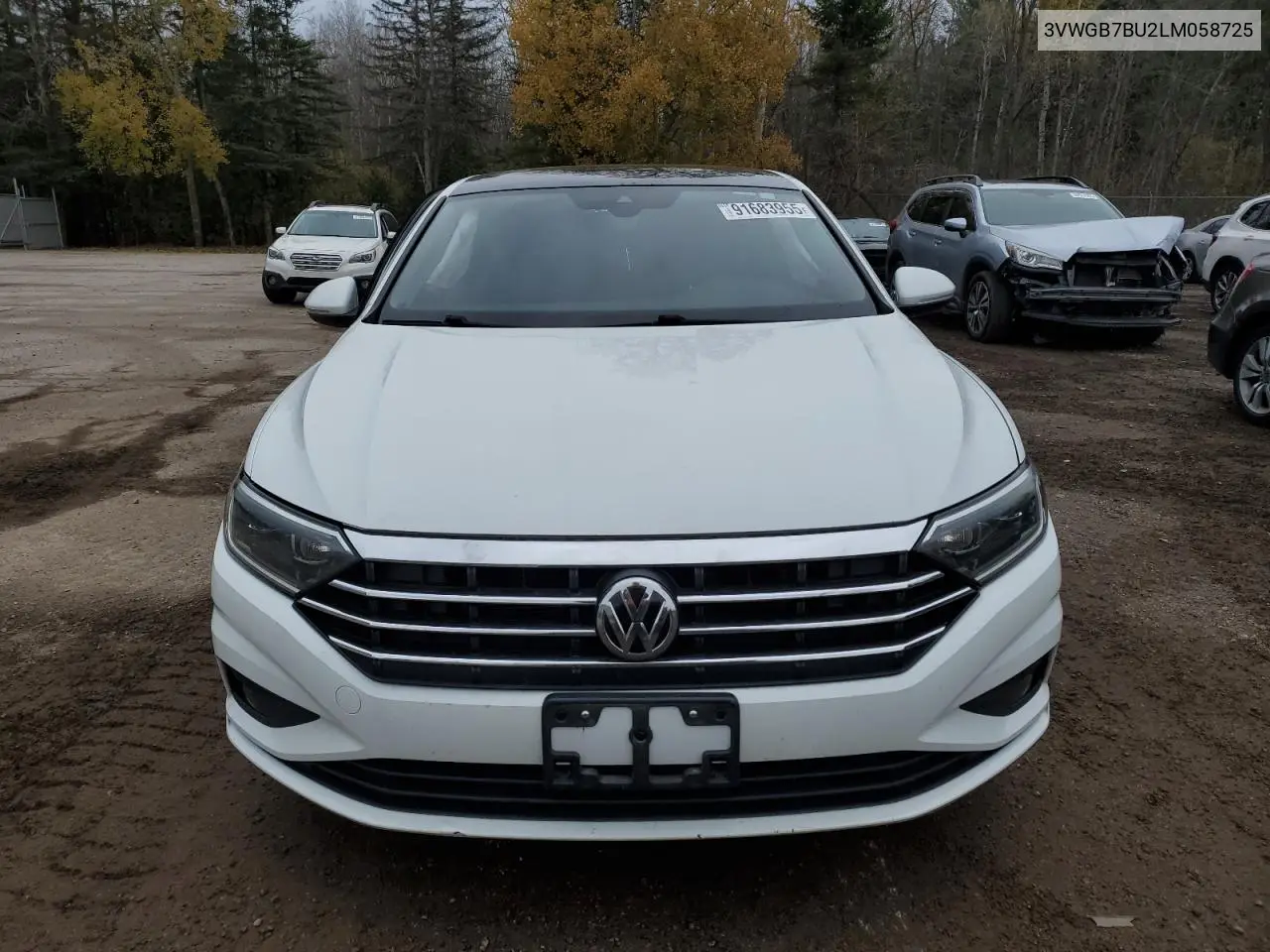 3VWGB7BU2LM058725 2020 Volkswagen Jetta Sel Premium