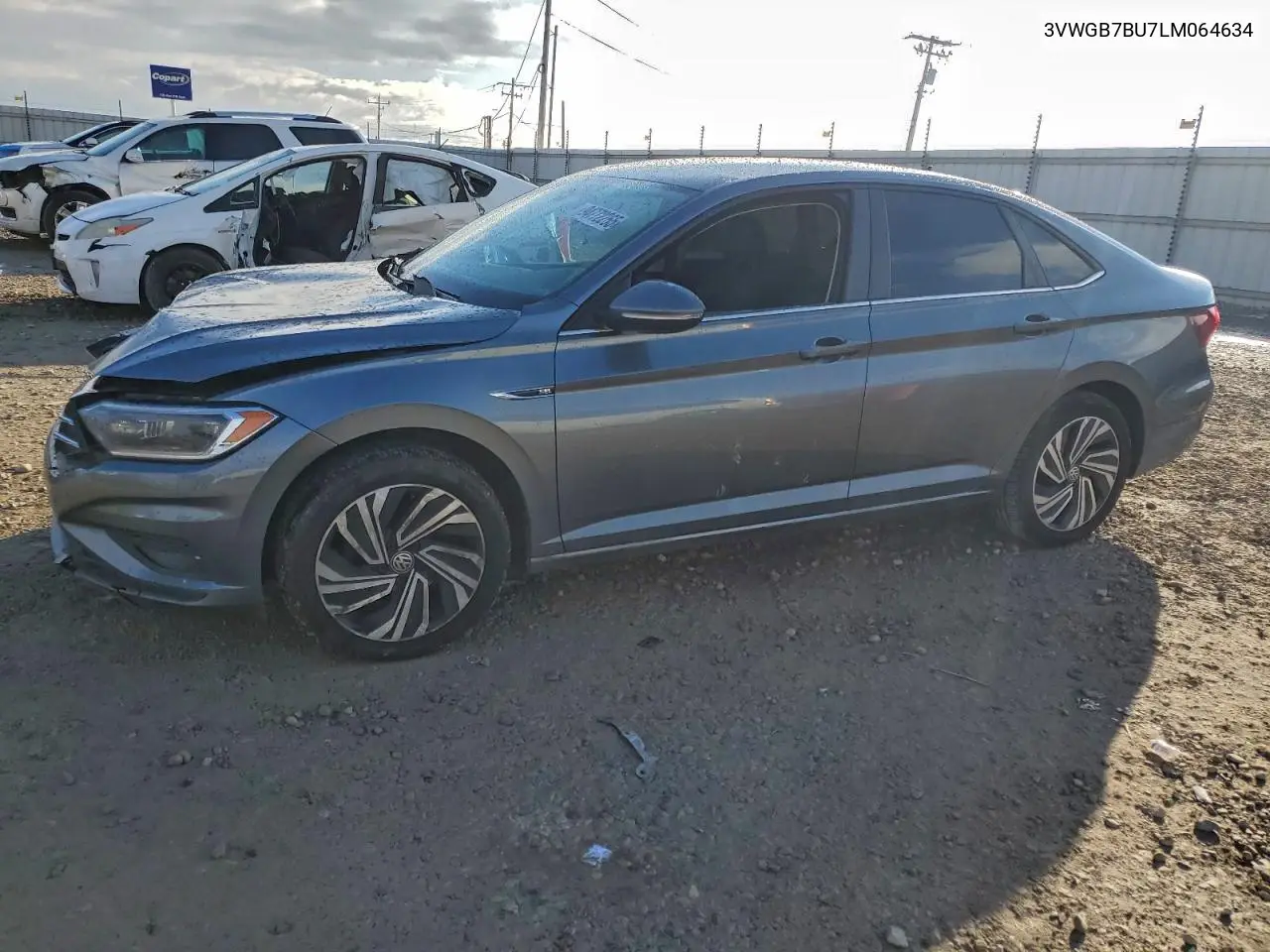 3VWGB7BU7LM064634 2020 Volkswagen Jetta Sel Premium