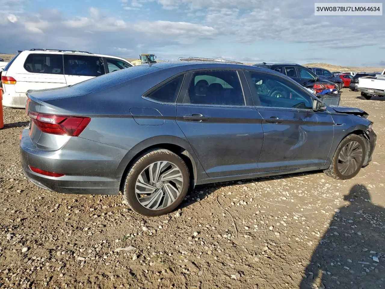 3VWGB7BU7LM064634 2020 Volkswagen Jetta Sel Premium