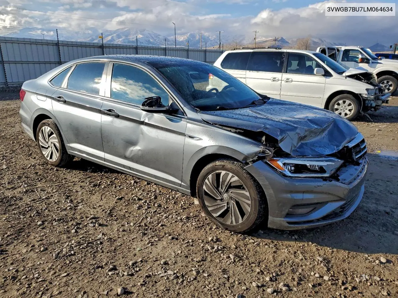 3VWGB7BU7LM064634 2020 Volkswagen Jetta Sel Premium