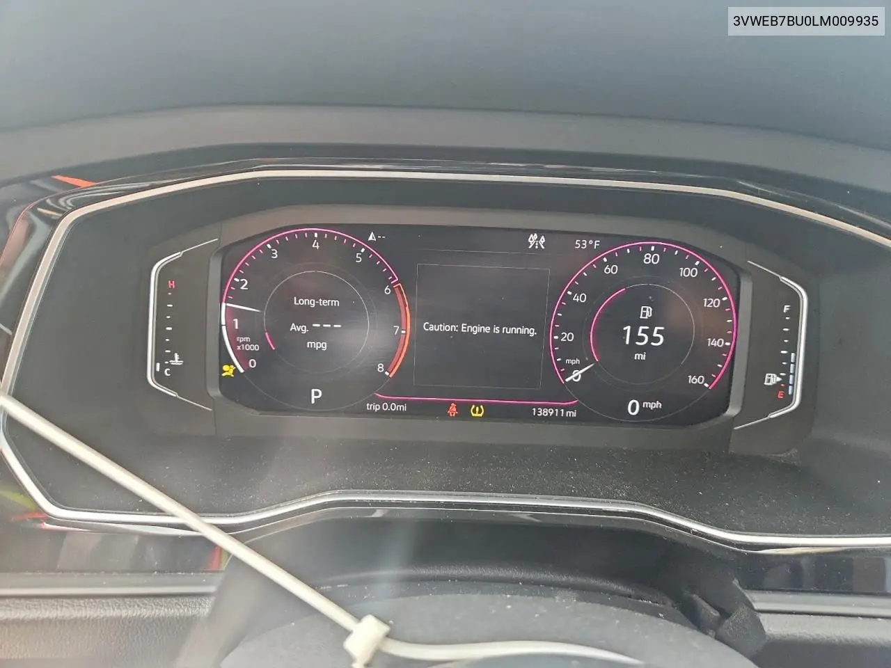 3VWEB7BU0LM009935 2020 Volkswagen Jetta Sel