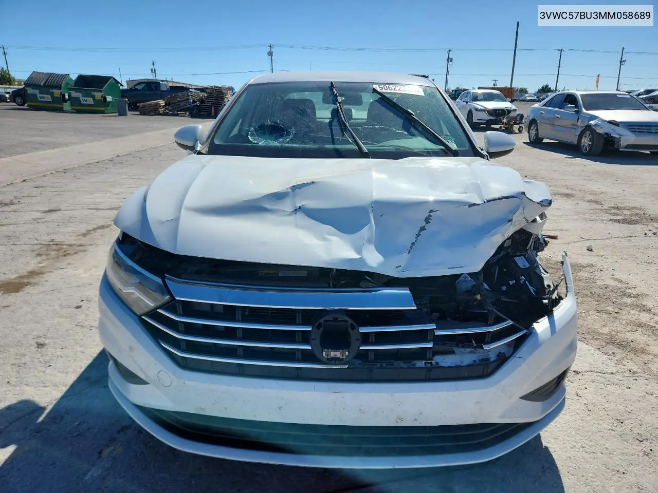 3VWC57BU3MM058689 2021 Volkswagen Jetta S