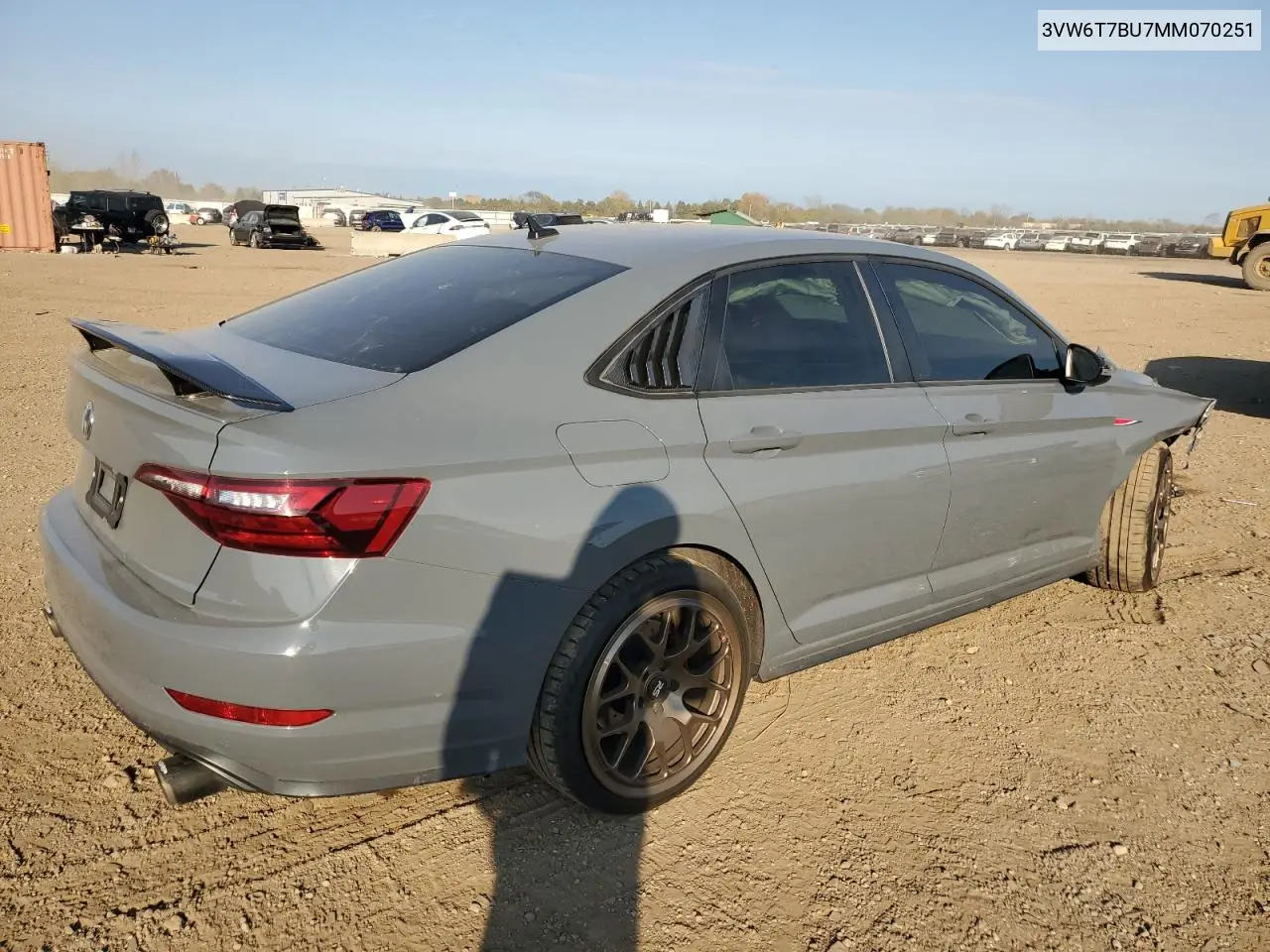 3VW6T7BU7MM070251 2021 Volkswagen Jetta Gli