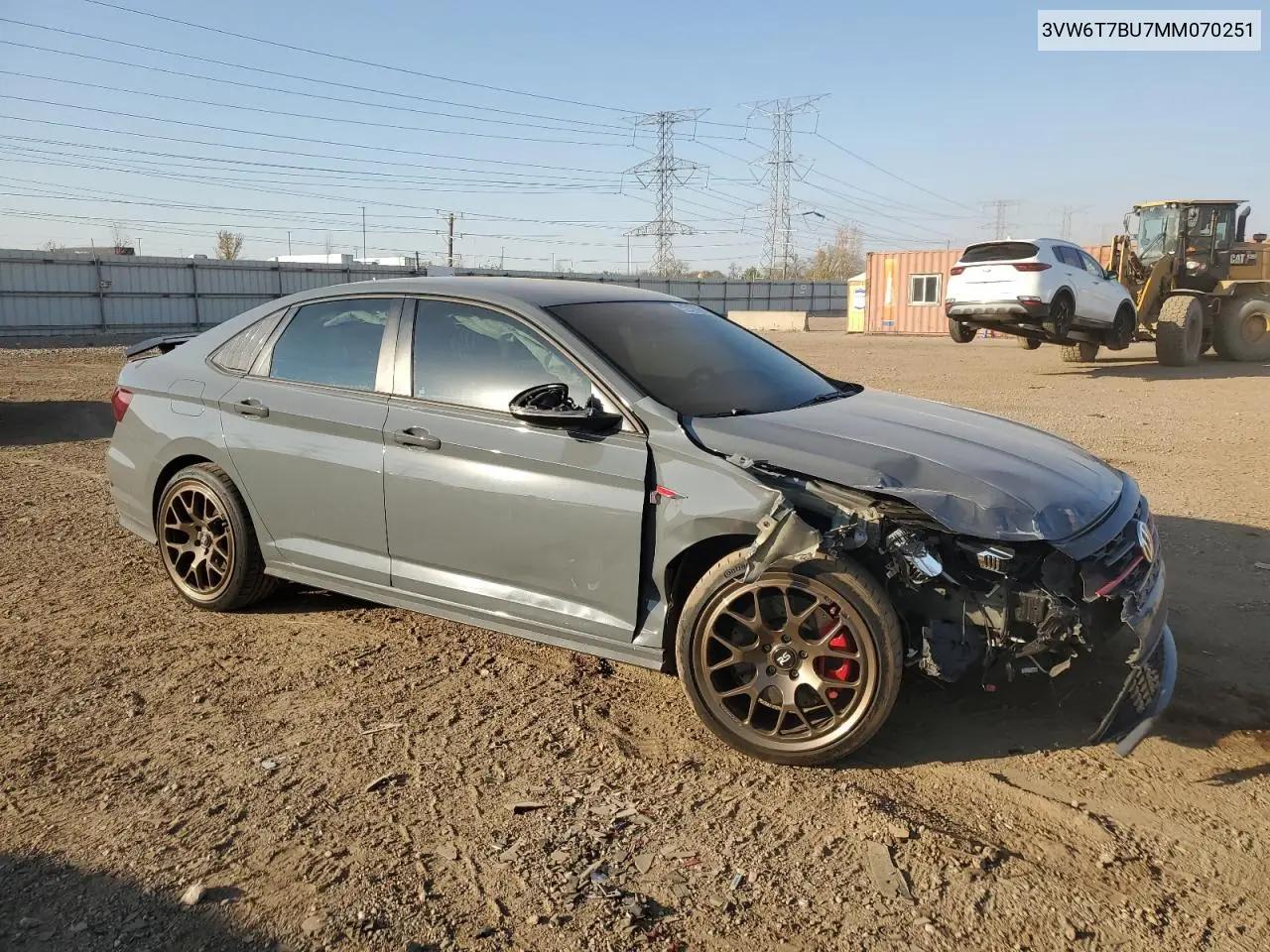 3VW6T7BU7MM070251 2021 Volkswagen Jetta Gli