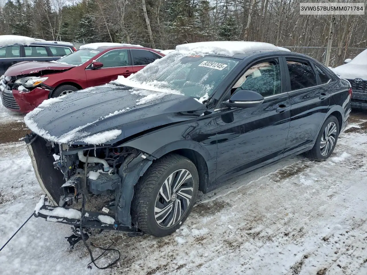 3VWG57BU5MM071784 2021 Volkswagen Jetta Sel Premium