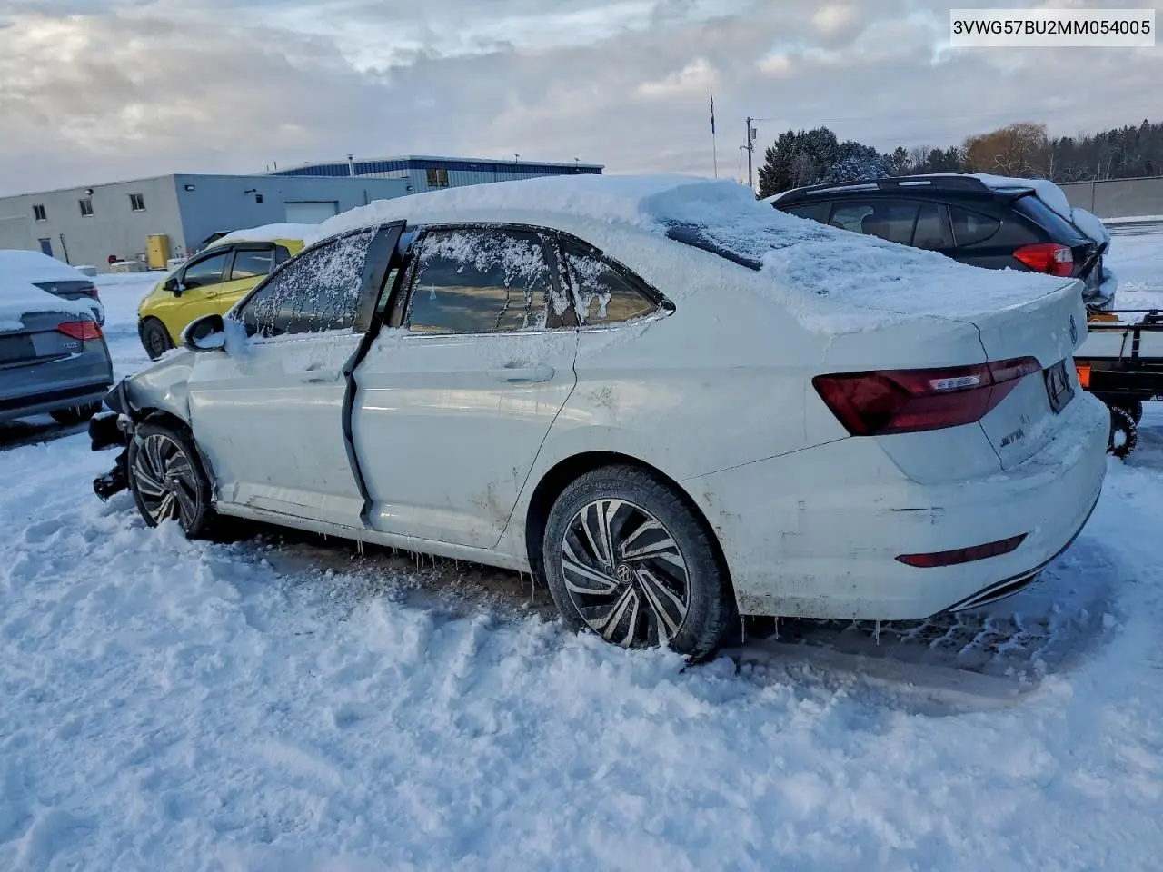 3VWG57BU2MM054005 2021 Volkswagen Jetta Sel Premium