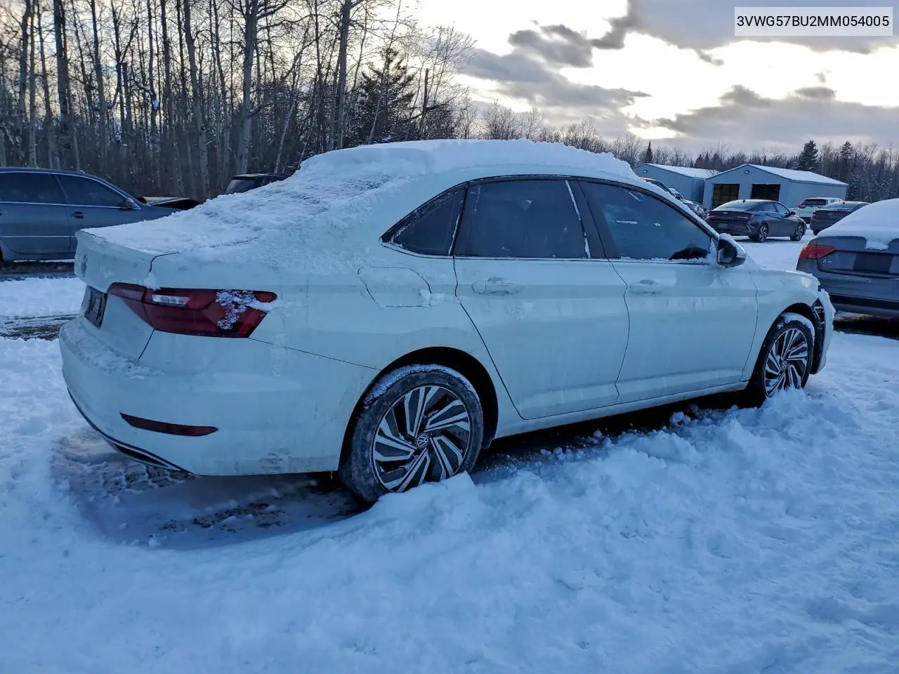 3VWG57BU2MM054005 2021 Volkswagen Jetta Sel Premium