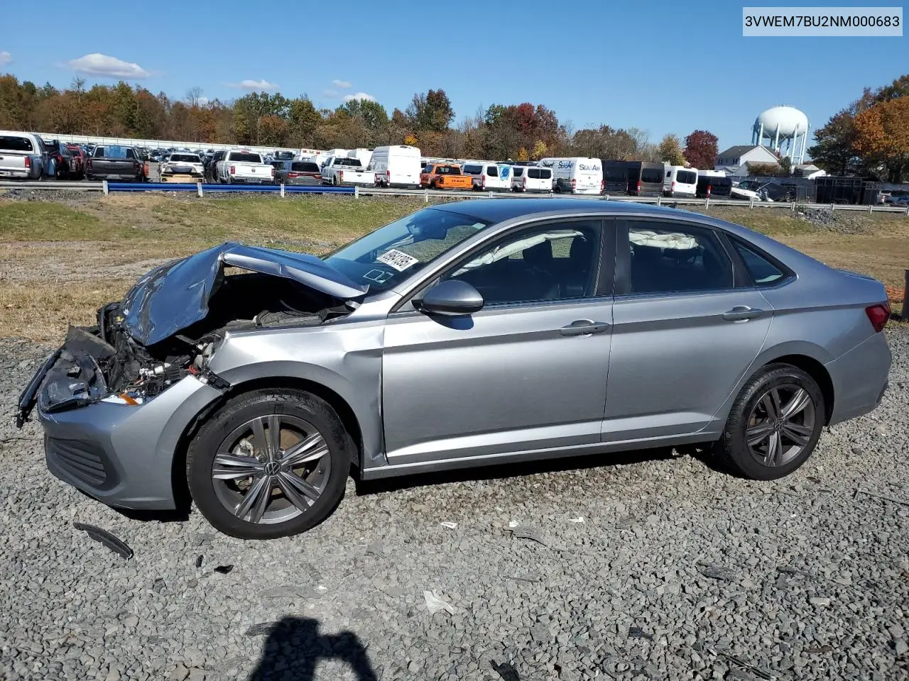 3VWEM7BU2NM000683 2022 Volkswagen Jetta Se