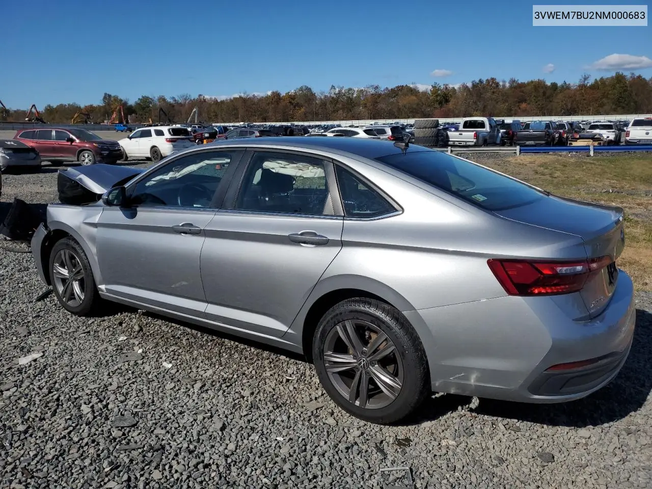3VWEM7BU2NM000683 2022 Volkswagen Jetta Se