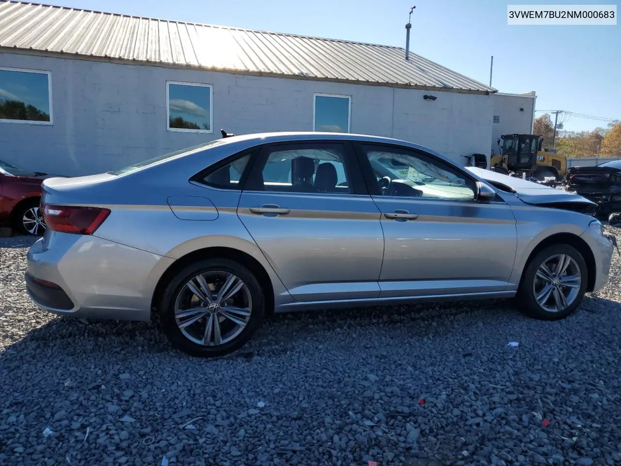 3VWEM7BU2NM000683 2022 Volkswagen Jetta Se
