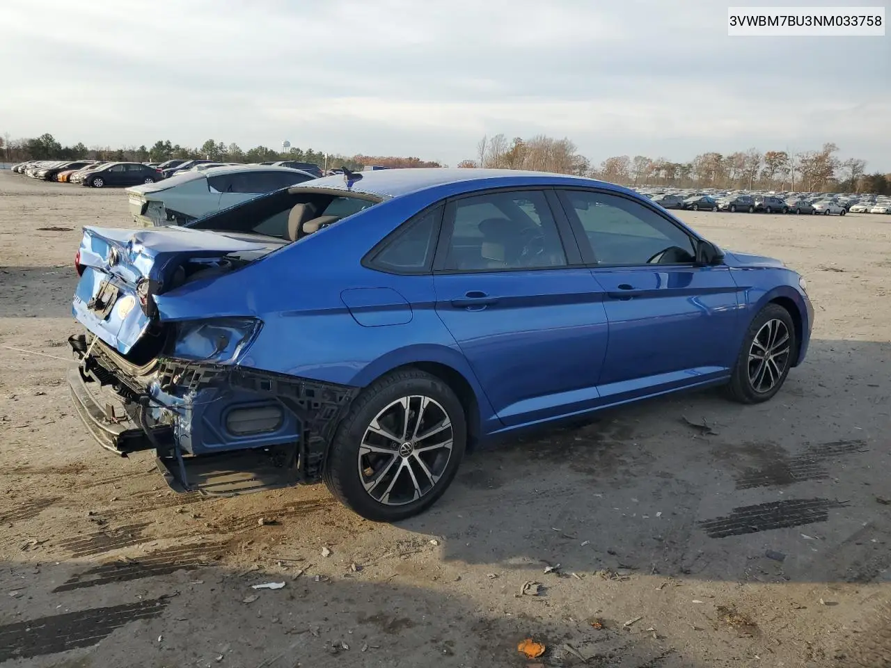 3VWBM7BU3NM033758 2022 Volkswagen Jetta Sport