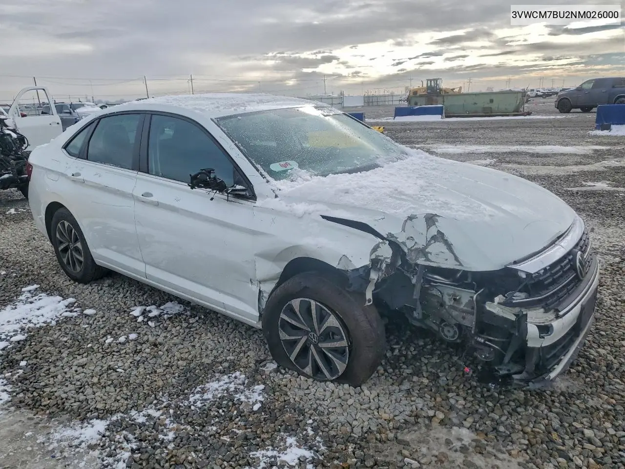 3VWCM7BU2NM026000 2022 Volkswagen Jetta S