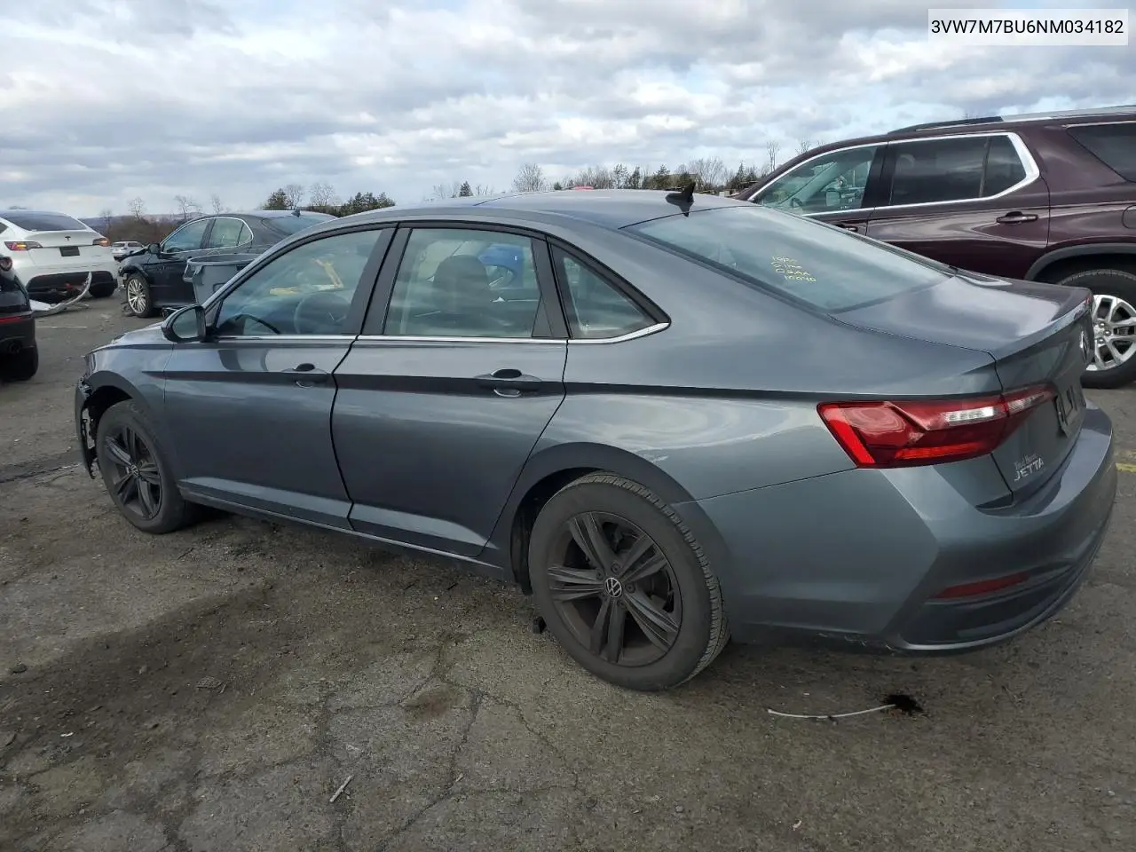 3VW7M7BU6NM034182 2022 Volkswagen Jetta Se