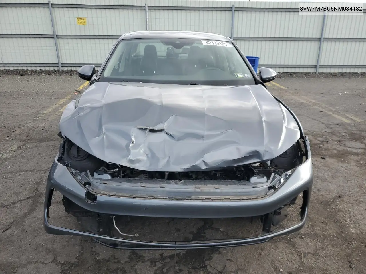 3VW7M7BU6NM034182 2022 Volkswagen Jetta Se