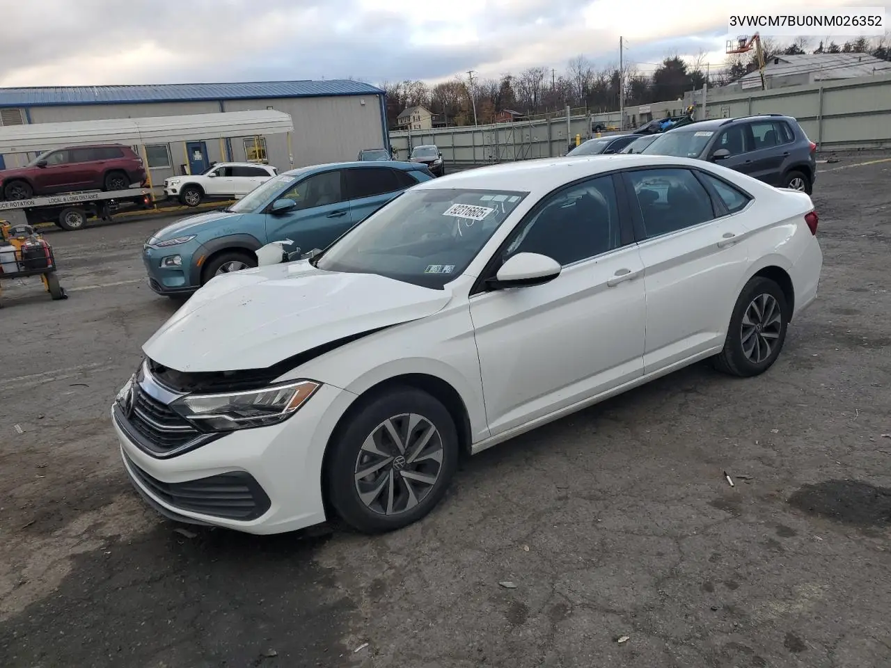 3VWCM7BU0NM026352 2022 Volkswagen Jetta S