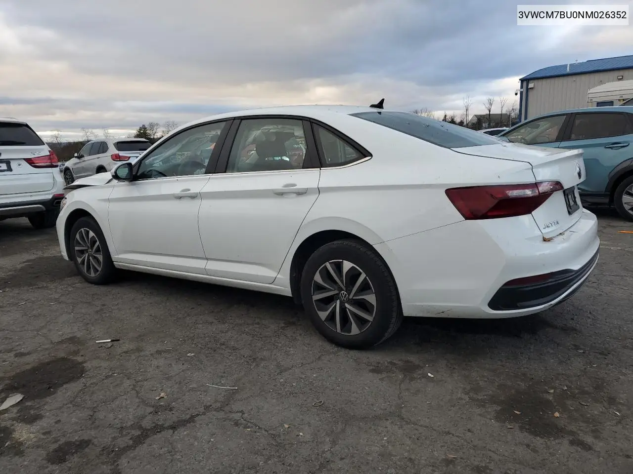 3VWCM7BU0NM026352 2022 Volkswagen Jetta S