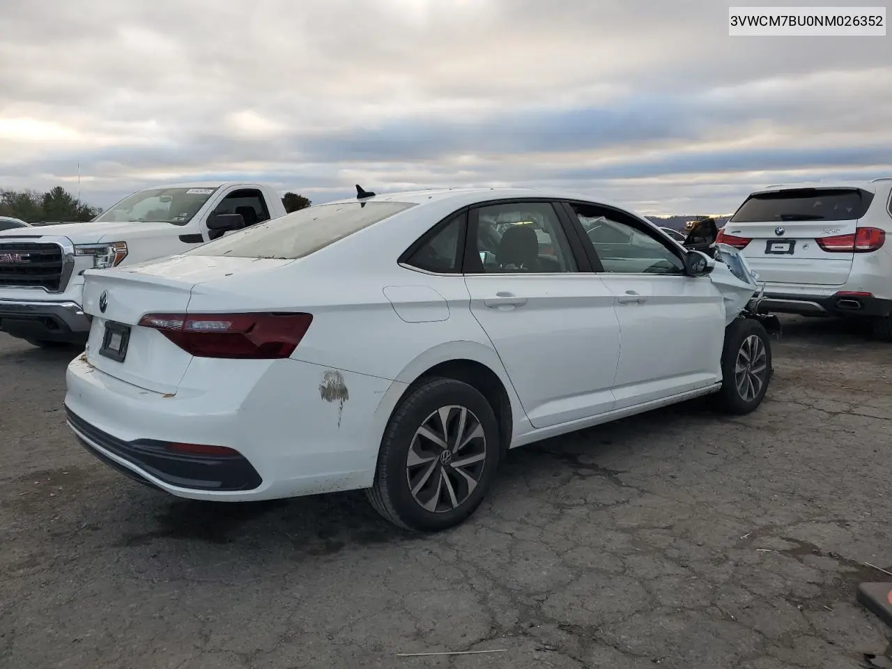 3VWCM7BU0NM026352 2022 Volkswagen Jetta S