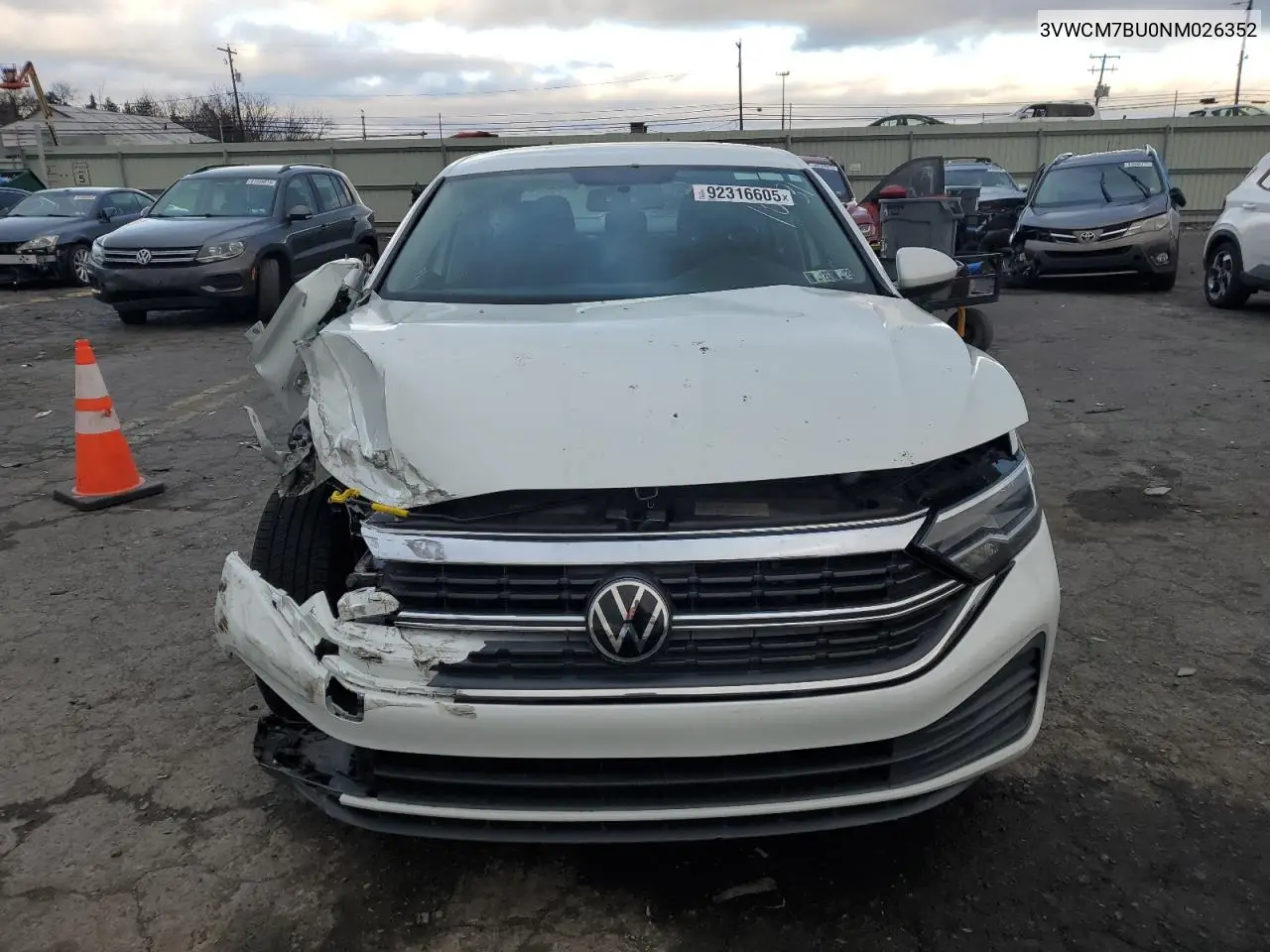 3VWCM7BU0NM026352 2022 Volkswagen Jetta S