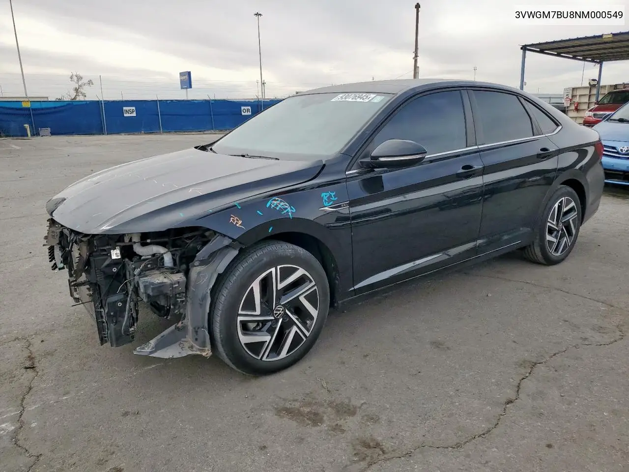 3VWGM7BU8NM000549 2022 Volkswagen Jetta Sel