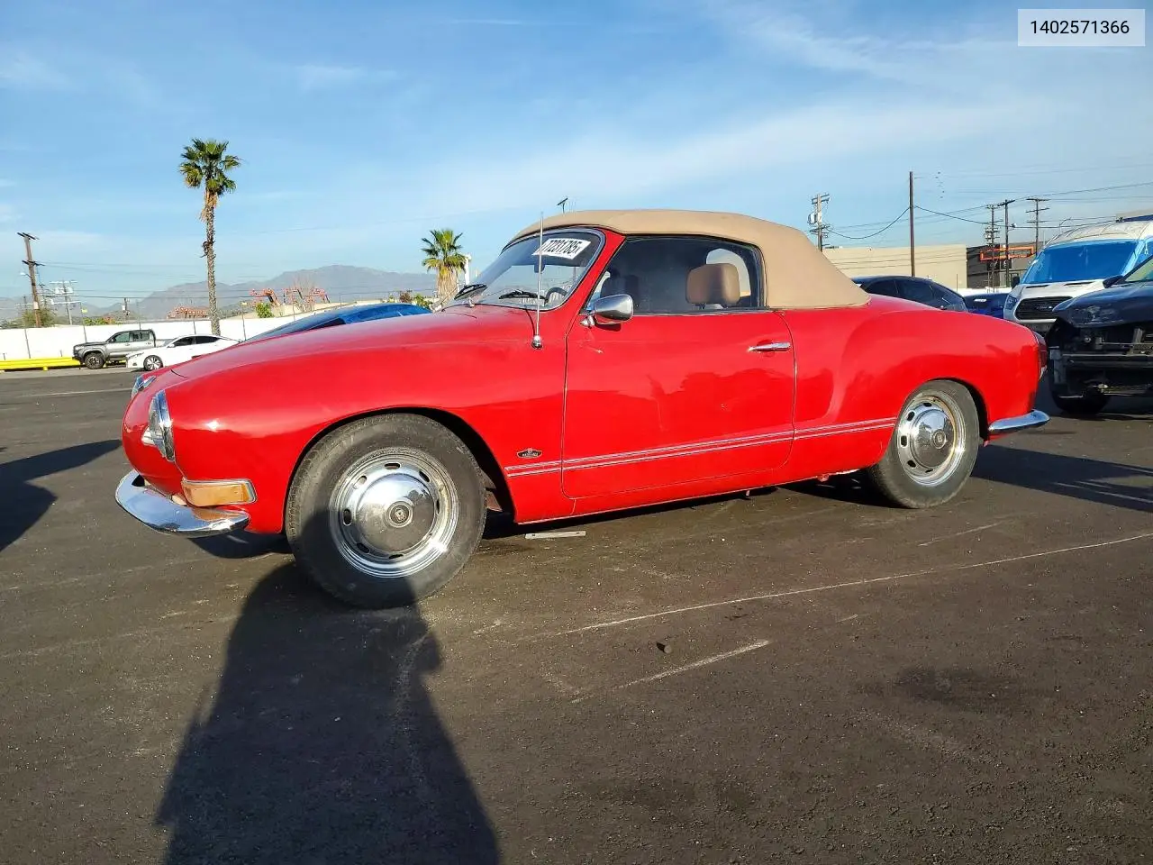 1970 Volkswagen Karmanghia VIN: 1402571366 Lot: 77231785