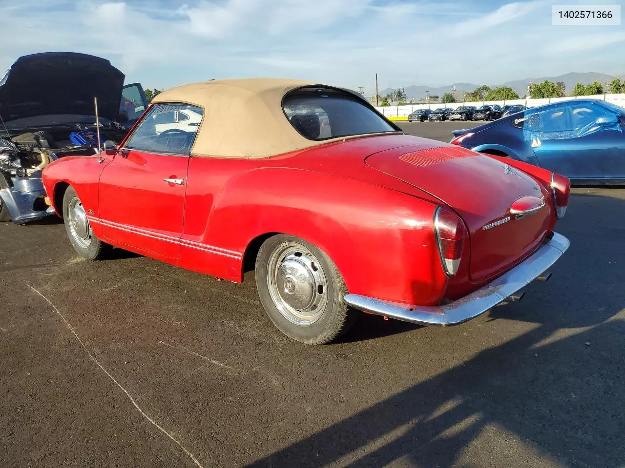 1970 Volkswagen Karmanghia VIN: 1402571366 Lot: 77231785