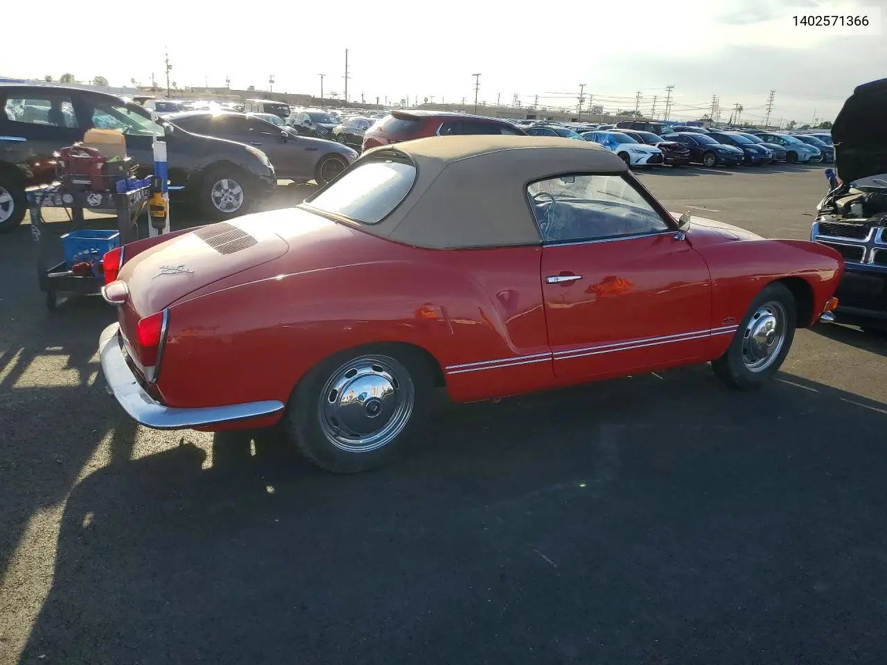 1970 Volkswagen Karmanghia VIN: 1402571366 Lot: 77231785