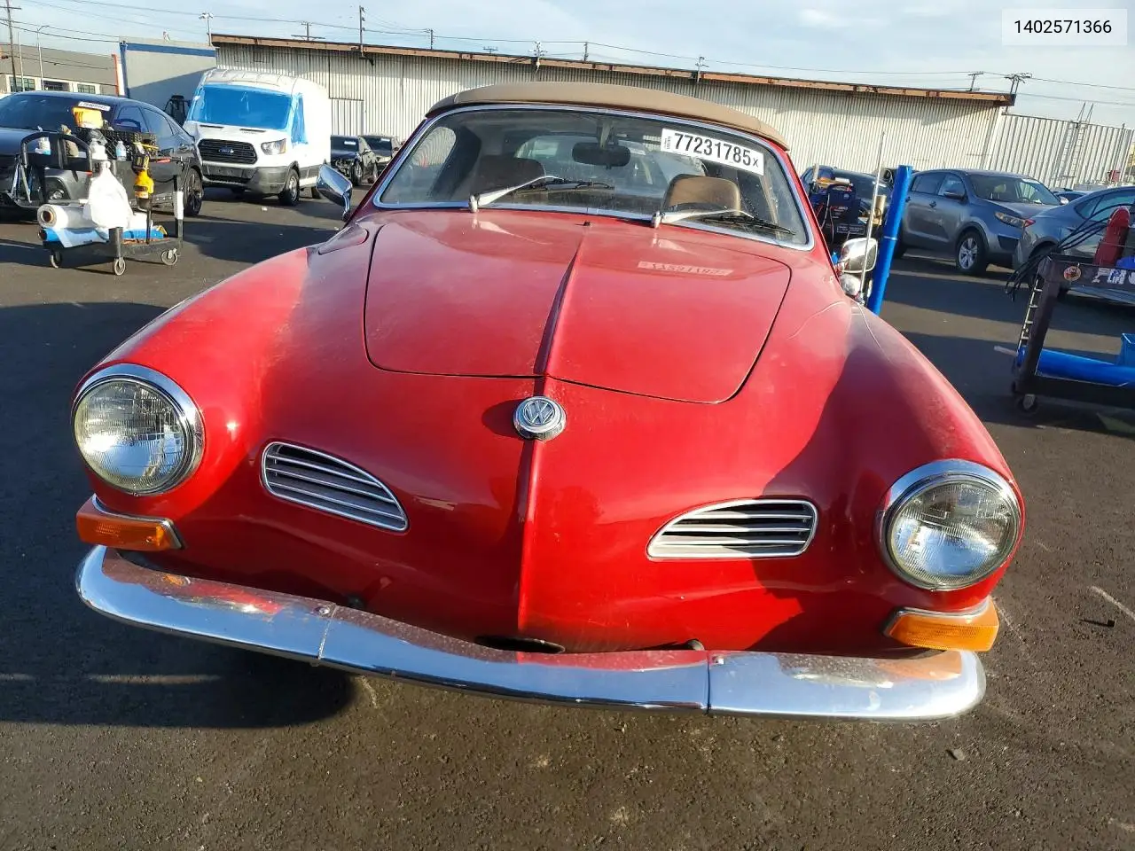 1970 Volkswagen Karmanghia VIN: 1402571366 Lot: 77231785