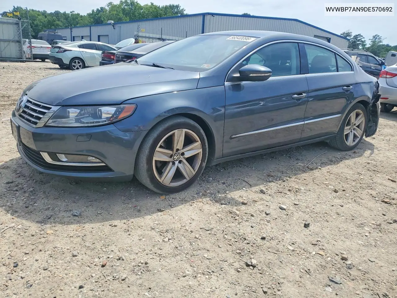 2013 Volkswagen Cc Sport VIN: WVWBP7AN9DE570692 Lot: 56540096