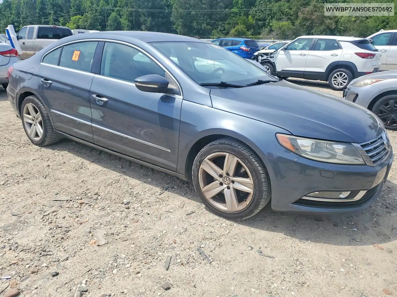 2013 Volkswagen Cc Sport VIN: WVWBP7AN9DE570692 Lot: 56540096